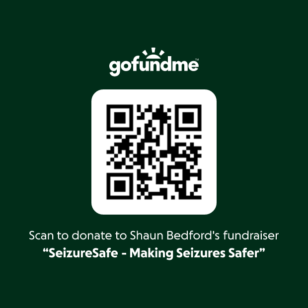 Scan or click to donate to SeizureSafe on GoFundMe